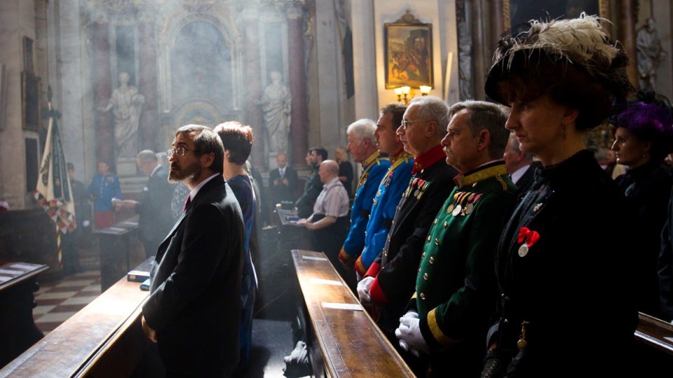 Zádušní mše za posledního korunního prince Otto von Habsburka v roce 2011